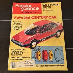 Popular Science Magazine | July 1980 | VW 21st Century Car | Vintage Ads